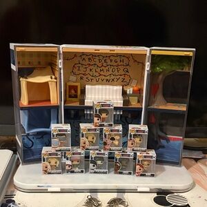 Funko Stranger Things Mini Funko Pop Figures set of 10 with Display Case